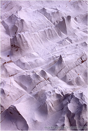 Fine art photograph showing patterns and shapes in smooth, weather-worn limestone